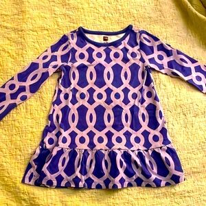 Tea Collection purple pattern dress 18-24 months
